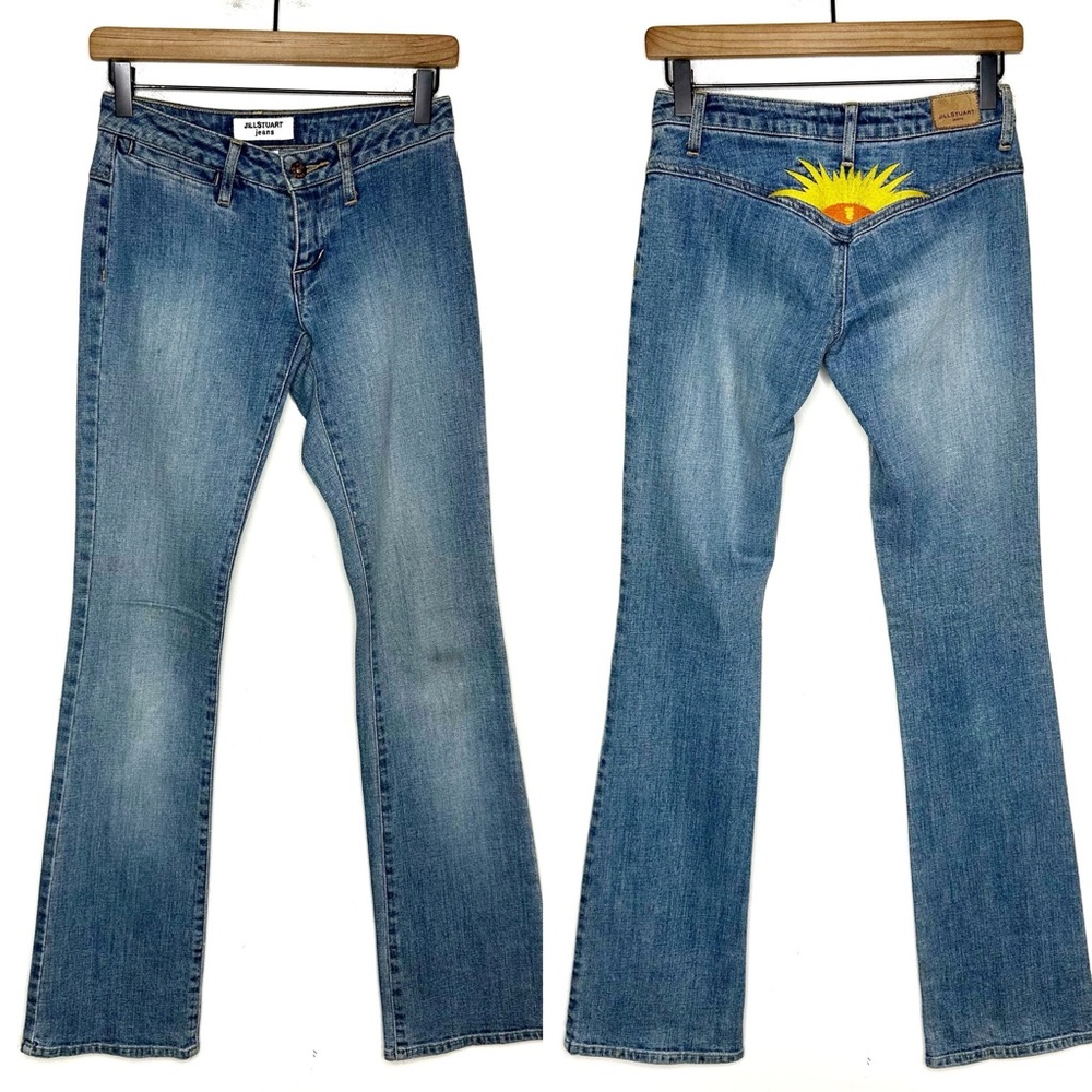 Jill Stuart Denim Jeans with Embroidery 70’s Festival Size 0